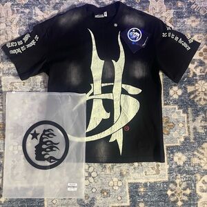 Hellstar Black and white Y2K tee #goth